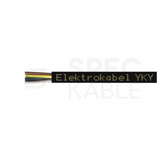 Kabel energetyczny ziemny YKY 4x2,5mm2 czarny 0,6/1kV drut Elektrokabel