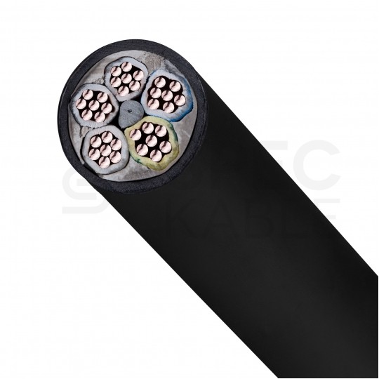 Kabel energetyczny ziemny YKY 5x16mm2 czarny 0,6/1kV linka sztywna Elektrokabel