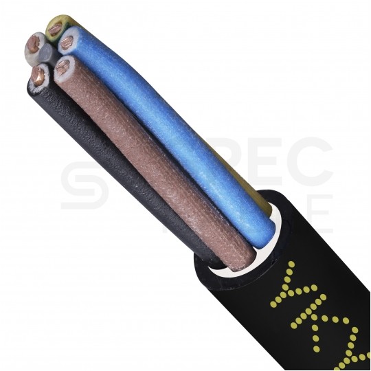 Kabel energetyczny ziemny YKY 5x6mm2 czarny 0,6/1kV drut Elektrokabel