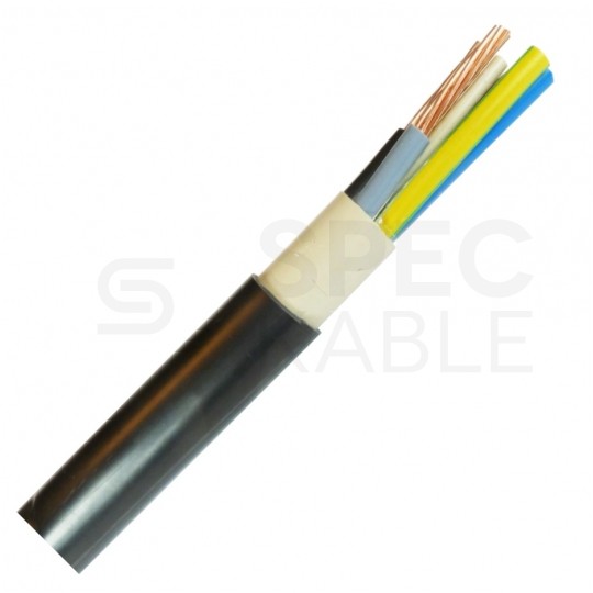 Kabel energetyczny ziemny YLY 3x2,5mm2 czarny 0,6/1kV linka sztywna Eltrim