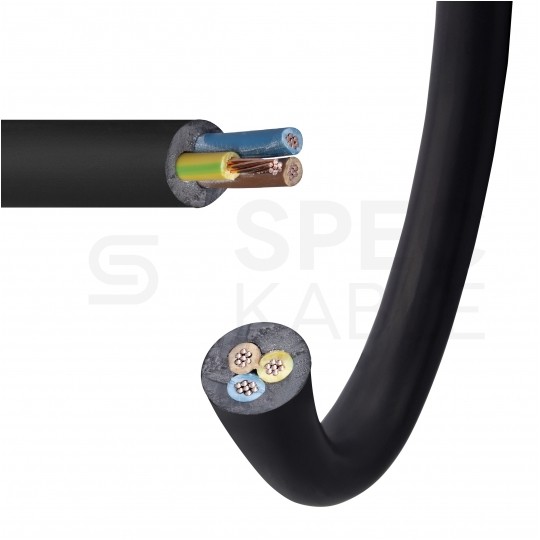 Kabel energetyczny ziemny YLY 3x2,5mm2 czarny 0,6/1kV linka sztywna Eltrim