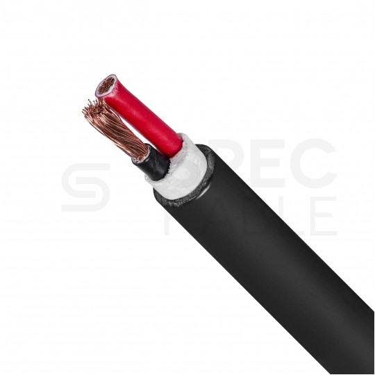 Kabel głośnikowy BiTsound INSTAL 2x2,5mm2 Cu OFC zewnętrzny B2ca bezhalogenowy LSOH czarny Bitner