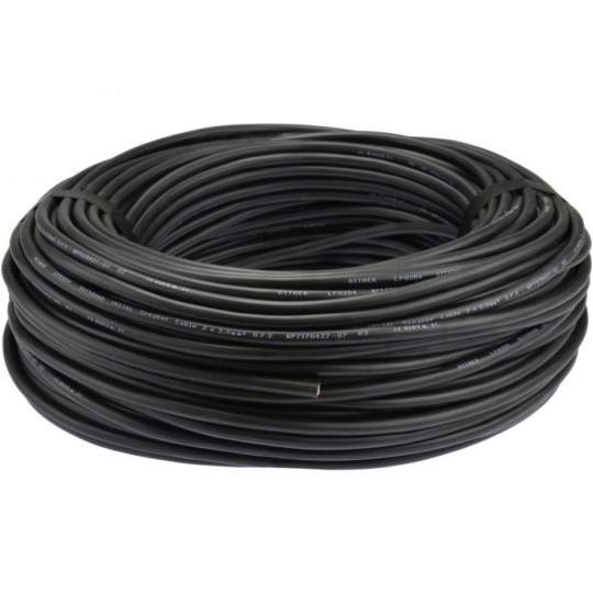 Kabel głośnikowy BiTsound INSTAL 2x2,5mm2 Cu OFC zewnętrzny ziemny czarny Bitner