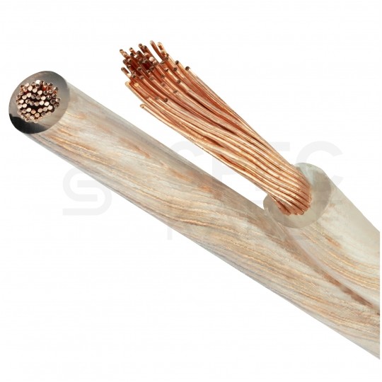 Kabel głośnikowy BiTsound PGY-p 2x1,5mm2 Cu OFC płaski transparentny Bitner