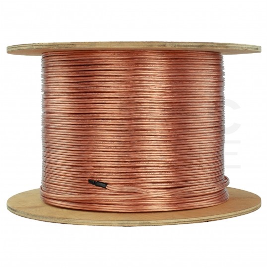 Kabel głośnikowy BiTsound PGY-p 2x2,5mm2 Cu OFC płaski transparentny Bitner