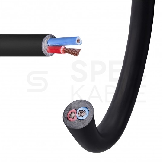 Kabel głośnikowy CLS215-B2CA 2x1,5mm2 Cu OFC zewnętrzny B2ca bezhalogenowy LSOH czarny PROCAB