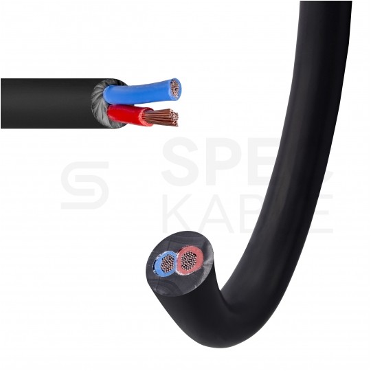 Kabel głośnikowy LY215S 2x1,5mm2 Cu twinaxial czarny Klotz