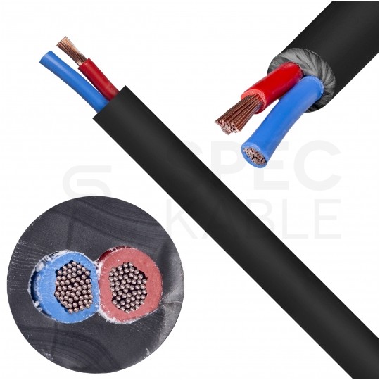 Kabel głośnikowy LY215S 2x1,5mm2 Cu twinaxial czarny Klotz