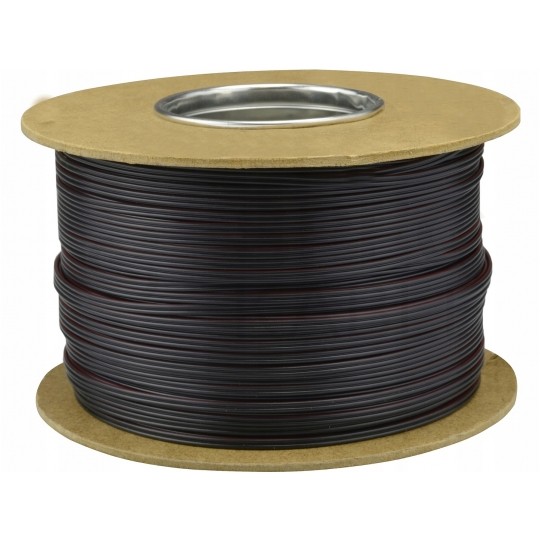 Kabel głośnikowy płaski SMYp 2x0,22mm2 Cu czarny Elektrokabel