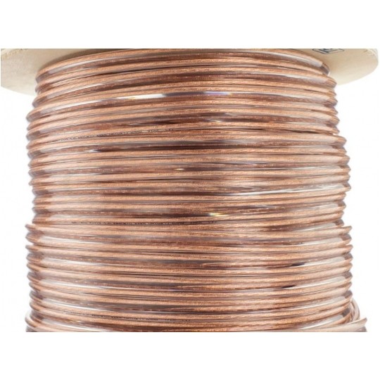 Kabel głośnikowy płaski TLgYp 2x0,35mm2 Cu transparentny Mercor