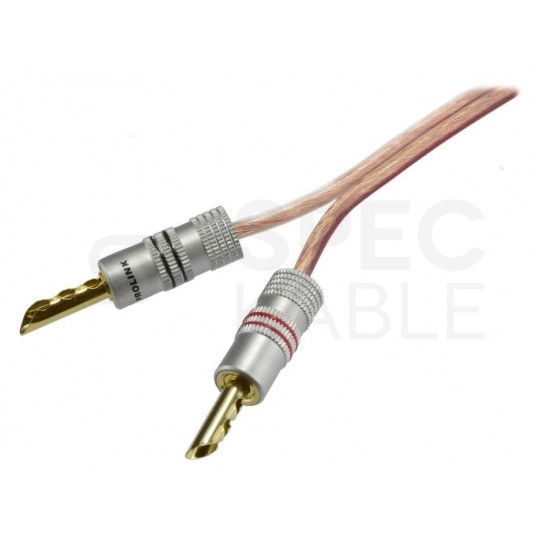 Kabel głośnikowy płaski TLgYp 2x0,35mm2 Cu transparentny Mercor