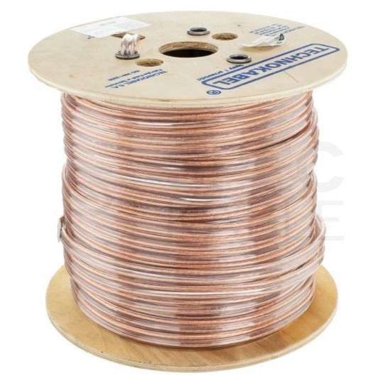 Kabel głośnikowy płaski TLgYp 2x2,5mm2 Cu transparentny Mercor