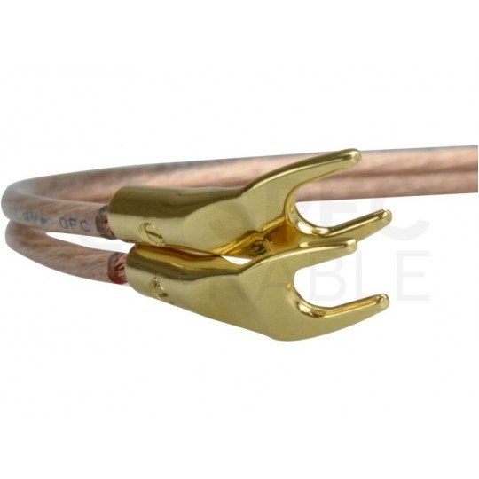 Kabel głośnikowy płaski TLgYp 2x6mm2 Cu OFC transparentny Technokabel