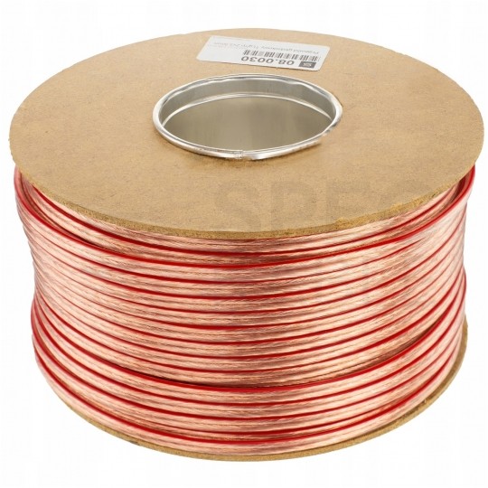 Kabel głośnikowy płaski TLYp 2x1mm2 Cu transparentny Elektrokabel