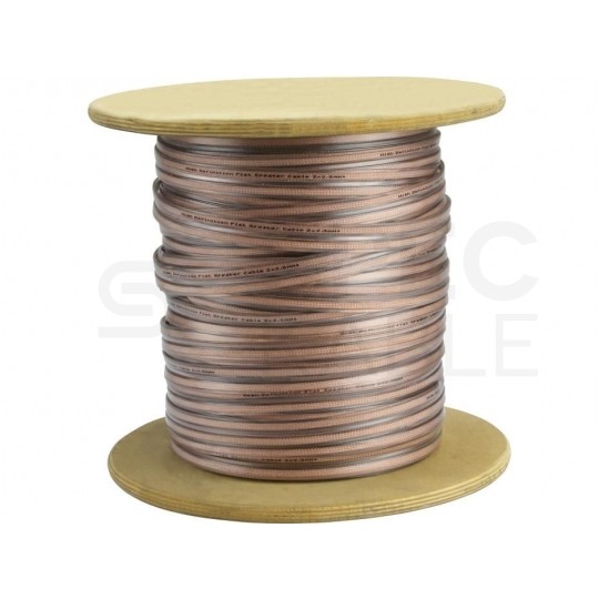 Kabel głośnikowy ULTRA płaski TPLYp 2x2,5mm2 Cu OFC transparentny Technokabel