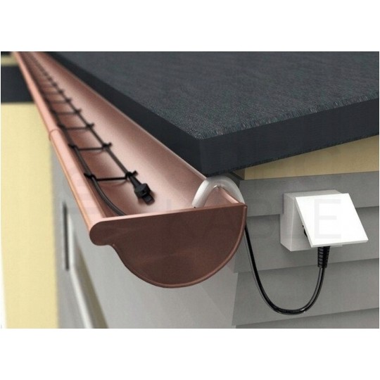 Kabel grzejny samoregulujący PHC 2x1mm2 brązowy 30W/m ekranowany do ochrony przed zamarzaniem Grand Meyer