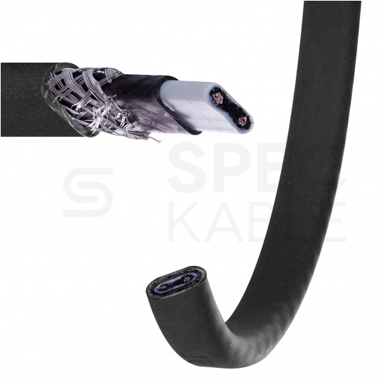 Kabel grzejny samoregulujący UHC 2x1mm2 czarny 40W/m ekranowany do ochrony przed zamarzaniem Grand Meyer