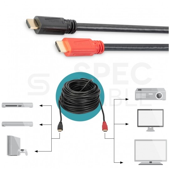 Kabel HDMI 1.4 High Speed Full HD 20m ze wzmacniaczem