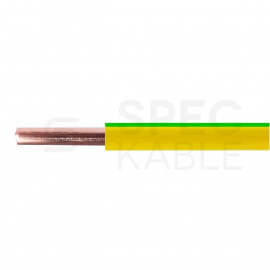 Kabel instalacyjny DY / H07V-U 0,5mm2 jednożyłowy żółto-zielony 450/750V drut Elektrokabel