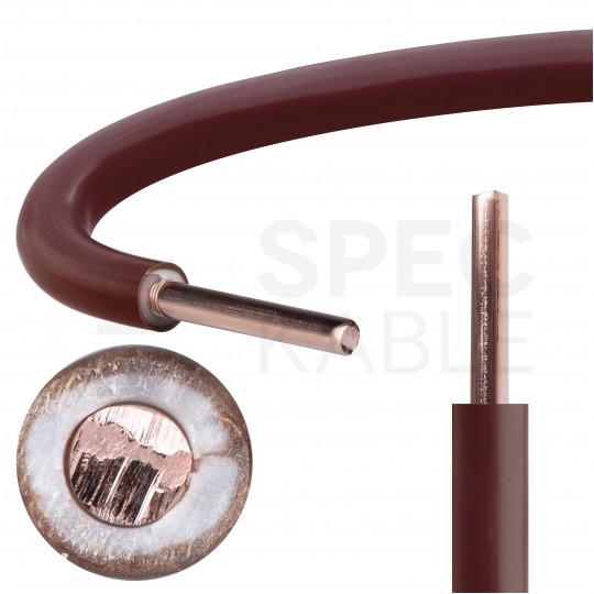 Kabel instalacyjny DY / H07V-U 0,75mm2 jednożyłowy brązowy 450/750V drut Elektrokabel