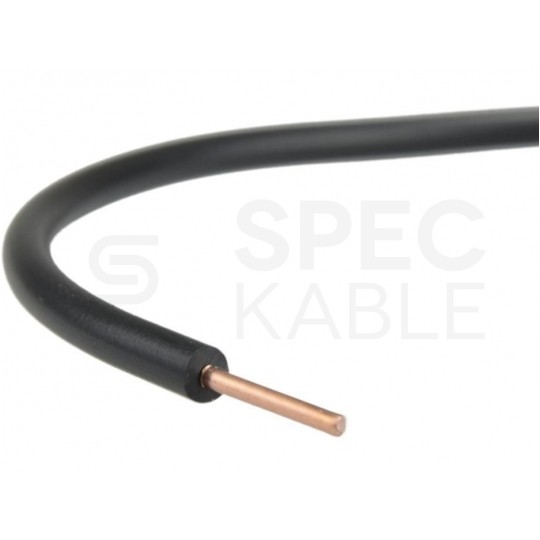 Kabel instalacyjny DY / H07V-U 0,75mm2 jednożyłowy czarny 450/750V drut Elektrokabel