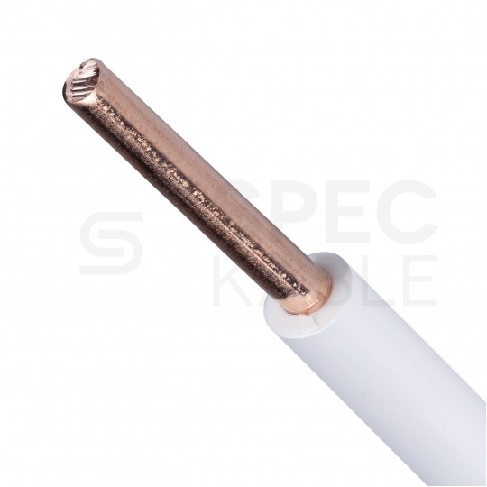 Kabel instalacyjny DY / H07V-U 1,5mm2 jednożyłowy biały 450/750V drut Elektrokabel