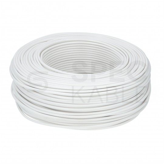 Kabel instalacyjny DY / H07V-U 1,5mm2 jednożyłowy biały 450/750V drut Elektrokabel