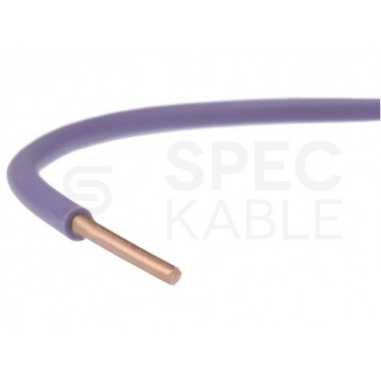 Kabel instalacyjny DY / H07V-U 1,5mm2 jednożyłowy fioletowy 450/750V drut Elektrokabel