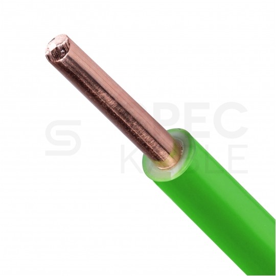 Kabel instalacyjny DY / H07V-U 1,5mm2 jednożyłowy zielony 450/750V drut Elektrokabel
