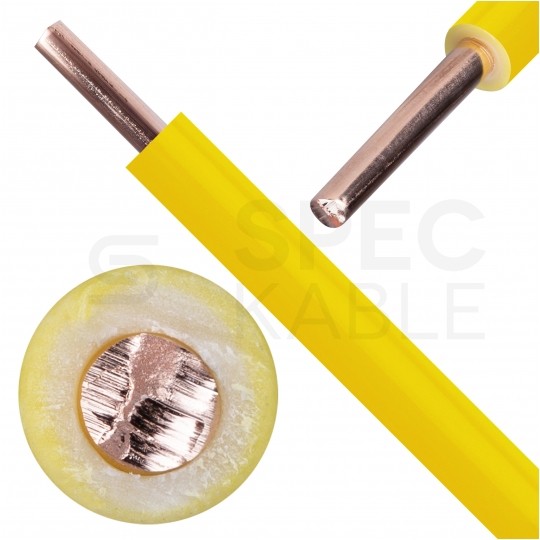 Kabel instalacyjny DY / H07V-U 1,5mm2 jednożyłowy żółty 450/750V drut Elektrokabel