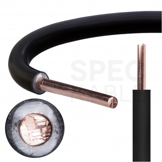 Kabel instalacyjny DY / H07V-U 1mm2 jednożyłowy czarny 450/750V drut Elektrokabel