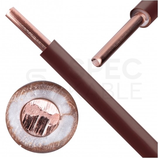 Kabel instalacyjny DY / H07V-U 2,5mm2 jednożyłowy brązowy 450/750V drut Basoglu