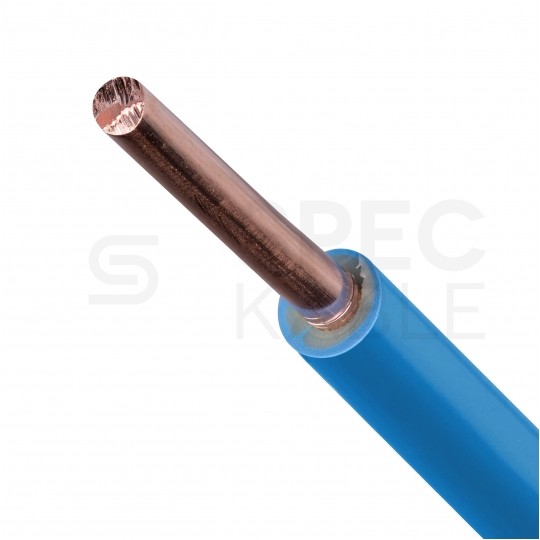 Kabel instalacyjny DY / H07V-U 2,5mm2 jednożyłowy niebieski 450/750V drut Basoglu