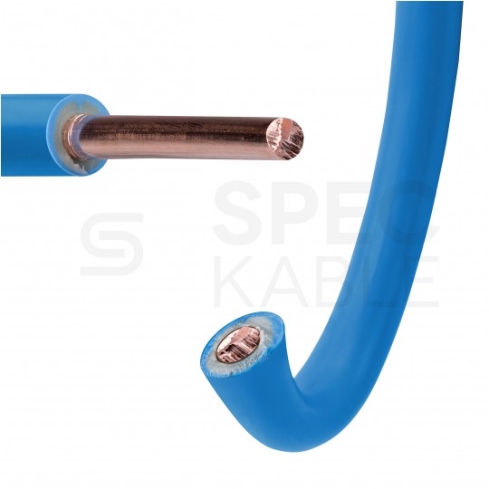 Kabel instalacyjny DY / H07V-U 2,5mm2 jednożyłowy niebieski 450/750V drut Elektrokabel
