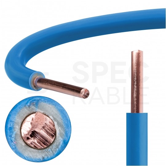 Kabel instalacyjny DY / H07V-U 2,5mm2 jednożyłowy niebieski 450/750V drut Elektrokabel