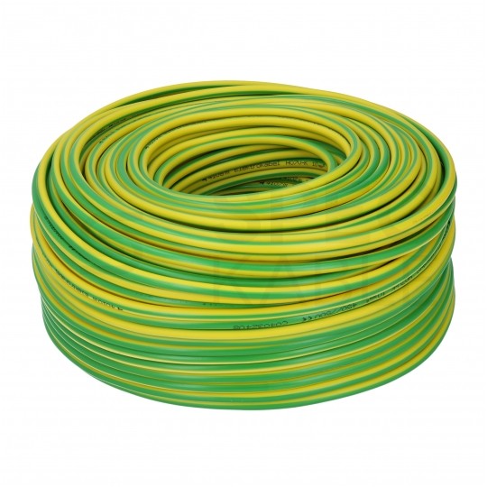 Kabel instalacyjny DY / H07V-U 2,5mm2 jednożyłowy żółto-zielony 450/750V drut Elektrokabel