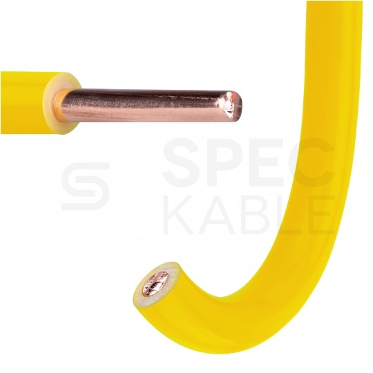 Kabel instalacyjny DY / H07V-U 2,5mm2 jednożyłowy żółty 450/750V drut Elektrokabel