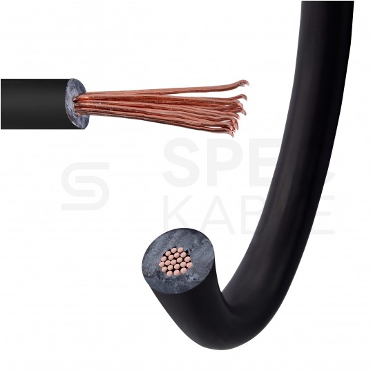 Kabel instalacyjny H05Z-K 0,5mm2 jednożyłowy czarny 300/500V bezhalogenowy giętki linka TKD