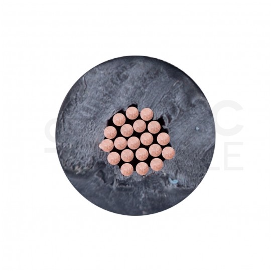 Kabel instalacyjny H05Z-K 0,5mm2 jednożyłowy czarny 300/500V bezhalogenowy giętki linka TKD