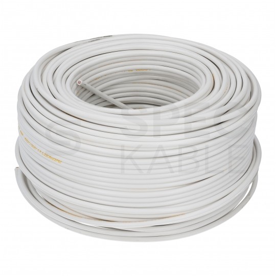 Kabel instalacyjny LgY / H05V-K 0,35mm2 jednożyłowy biały 300/500V giętki linka Texsim