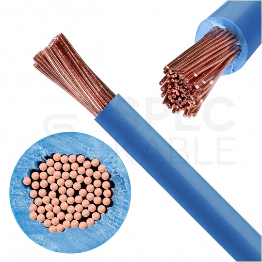 Kabel instalacyjny LgY / H05V-K 0,35mm2 jednożyłowy niebieski 300/500V giętki linka Texsim