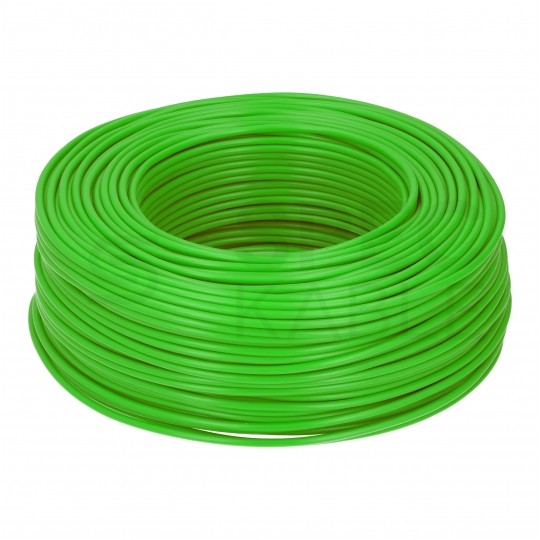 Kabel instalacyjny LgY / H05V-K 0,35mm2 jednożyłowy zielony 300/500V giętki linka Texsim