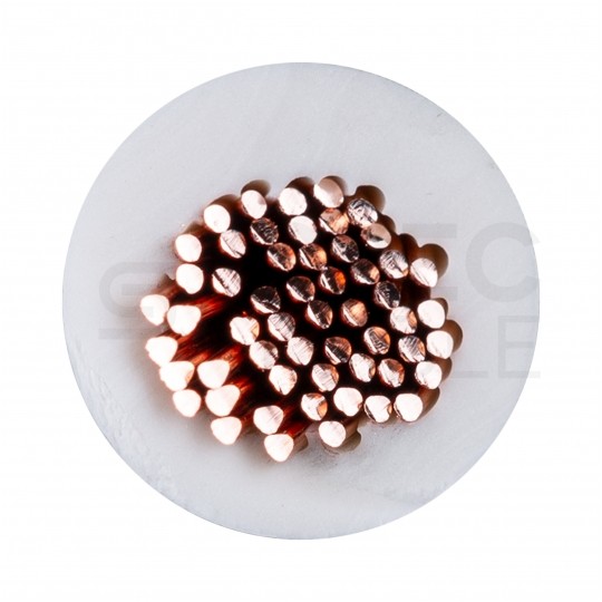 Kabel instalacyjny LgY / H05V-K 0,75mm2 jednożyłowy biały 300/500V giętki linka Elektrokabel