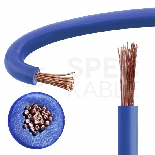 Kabel instalacyjny LgY / H05V-K 0,75mm2 jednożyłowy ciemnoniebieski 300/500V giętki linka Helukabel