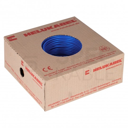 Kabel instalacyjny LgY / H05V-K 0,75mm2 jednożyłowy ciemnoniebieski 300/500V giętki linka Helukabel