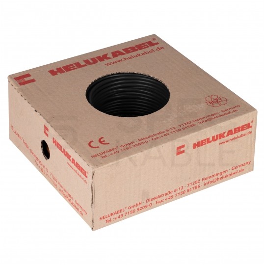 Kabel instalacyjny LgY / H05V-K 0,75mm2 jednożyłowy czarny 300/500V giętki linka Helukabel