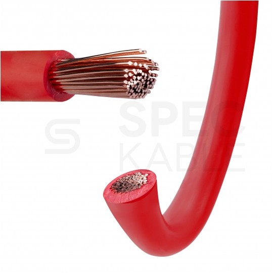 Kabel instalacyjny LgY / H05V-K 0,75mm2 jednożyłowy czerwony 300/500V giętki linka Helukabel