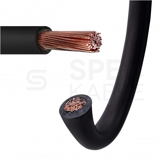 Kabel instalacyjny LgY / H05V-K 1mm2 jednożyłowy czarny 300/500V giętki linka Helukabel