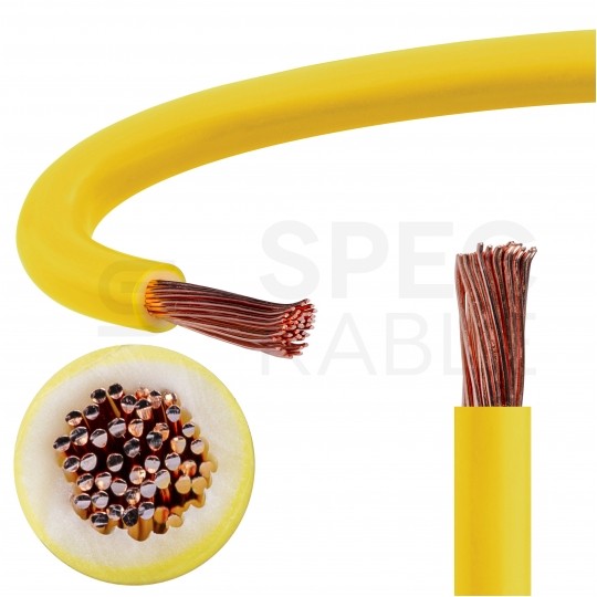 Kabel instalacyjny LgY / H05V-K 1mm2 jednożyłowy żółty 300/500V giętki linka Helukabel