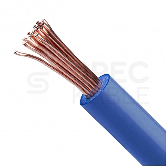 Kabel instalacyjny LgY / H07V-K 1,5mm2 jednożyłowy ciemnoniebieski 450/750V giętki linka Helukabel